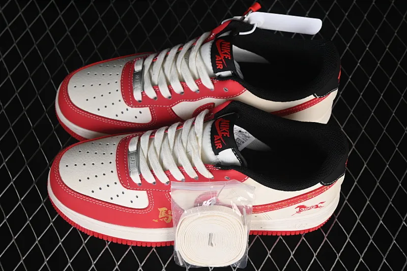All Categories Nk Air Force 1 Air Force Series Nk Air Force 1 Low Air Force Low Nike Air Force 1'07 Low Year of the Horse Limited Red Gold Color Air Force One Low Casual Shoes FC1688-260